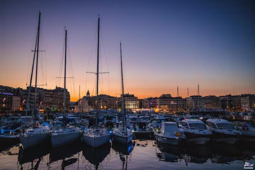 Vue Mer Le Panoramique Vieux-Port De Marseille Kültér fotó